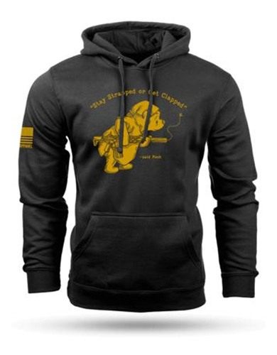 Nine Line Apparel Pooh Bear Hooded Sweatshirt Black XL