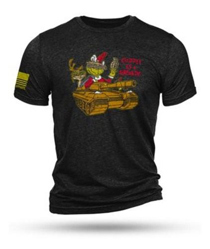 Nine Line Apparel Grinch Triblend Short Sleeve Shirt Black 3XL
