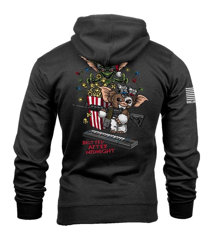 Nine Line Apparel Belt Fed Hooded Sweatshirt Black M