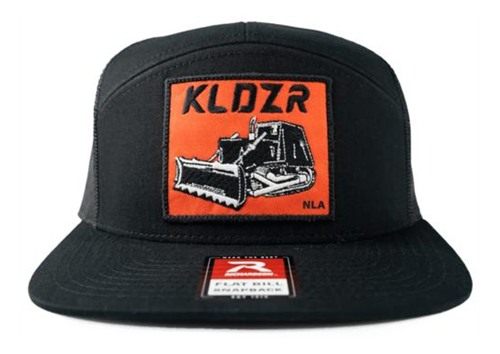 Nine Line Killdozer 7-Panel Richardson Trucker Hat Black