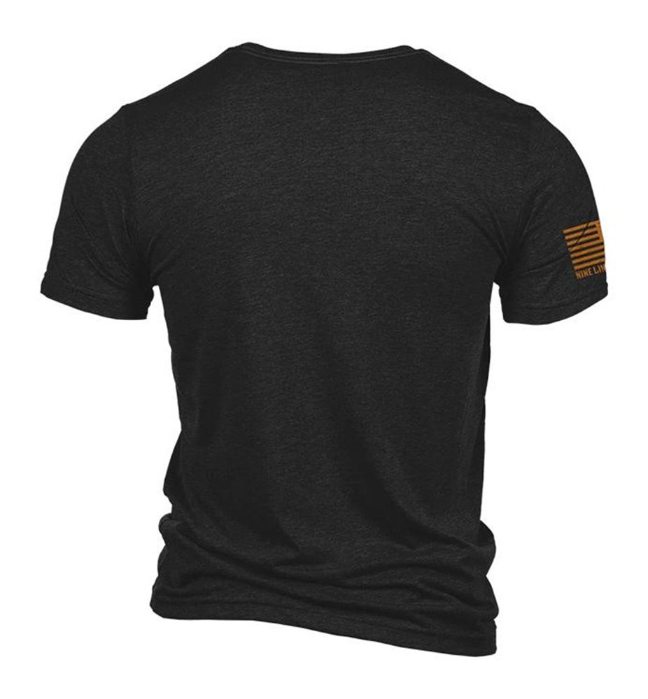 Nine Line Apparel Tactical Corgi Short Sleeve Shirt Charcoal Black Triblend view 2