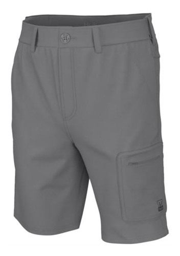 Marolina HUK Next Level 10.5in Shorts Overcast Grey 2XL view 2