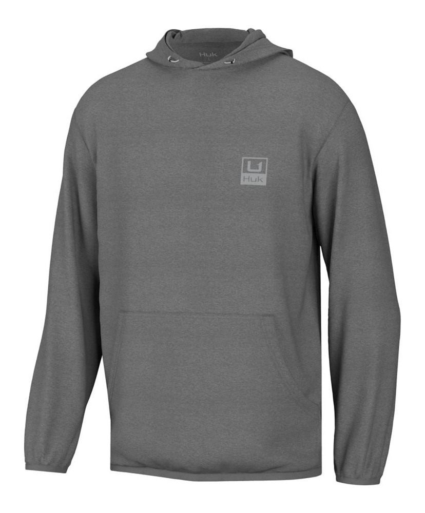 Marolina HUK Up Performance Fleece Hoodie Volcanic Ash Heather S