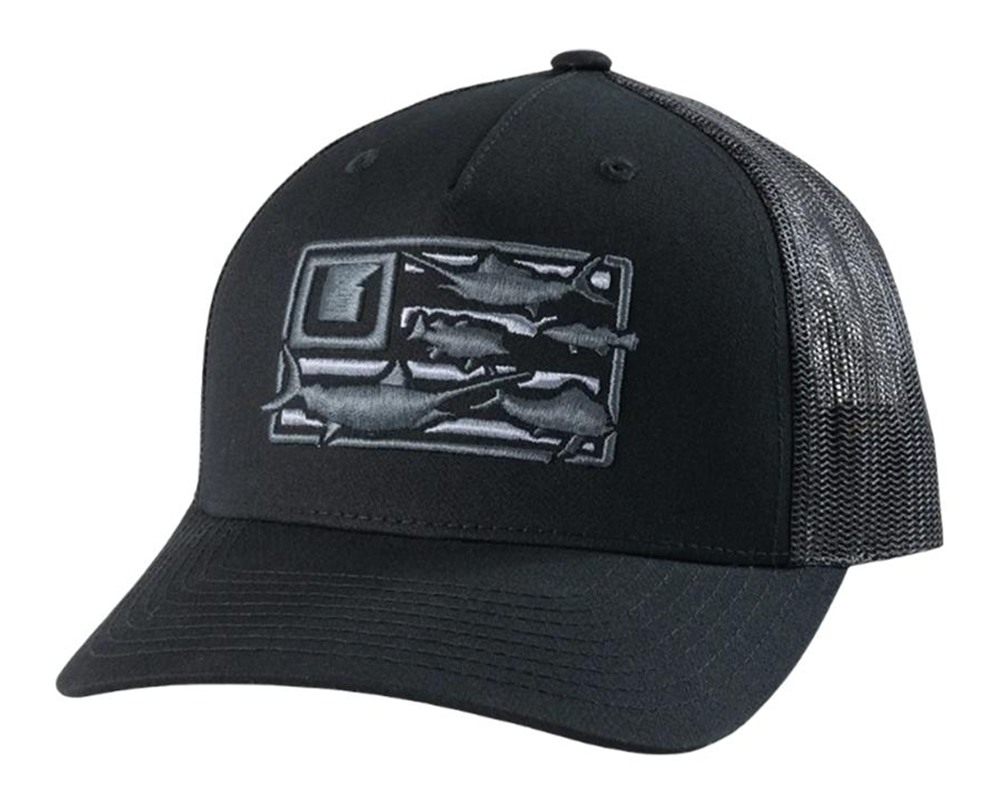 Marolina HUK Trophy Flag Trucker Hat Black