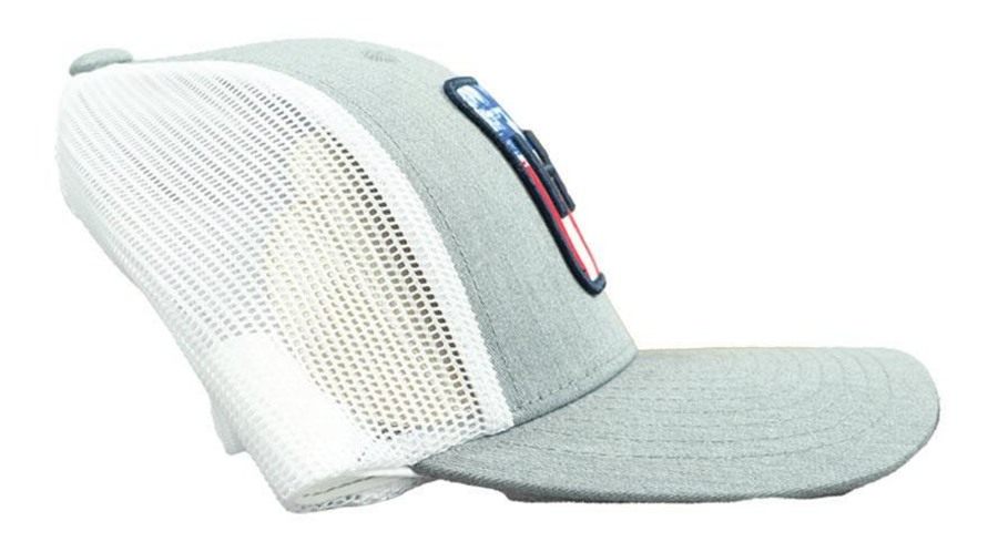 Marolina HUK Salute Trucker Hat Heather Grey view 5