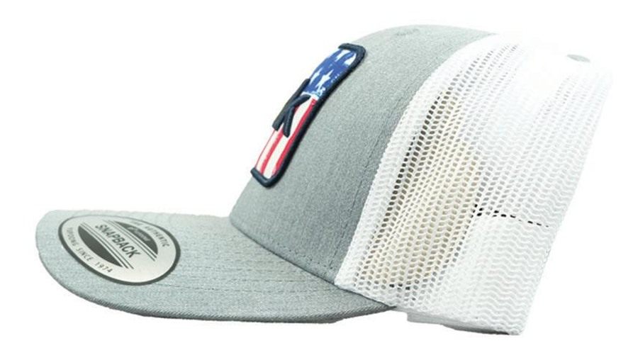 Marolina HUK Salute Trucker Hat Heather Grey view 6