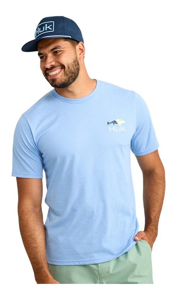 Marolina HUK Fish Flag Short Sleeve Shirt Blue S view 2
