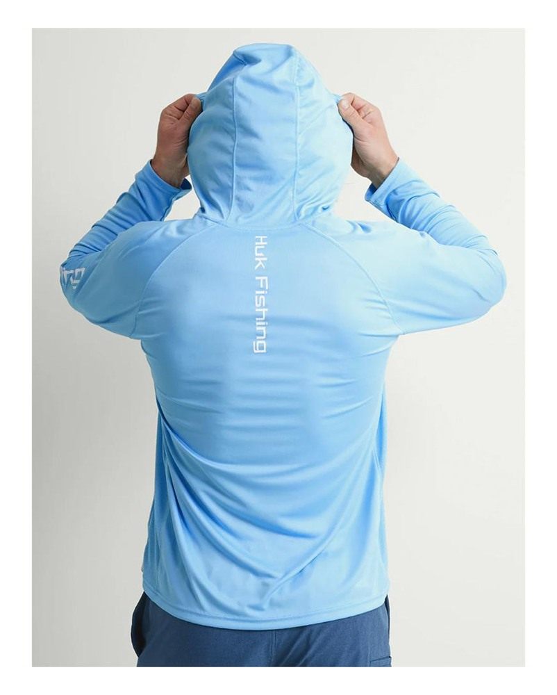 Marolina HUK Vented Pursuit Long Sleeve Hoodie Blue 2XL view 4