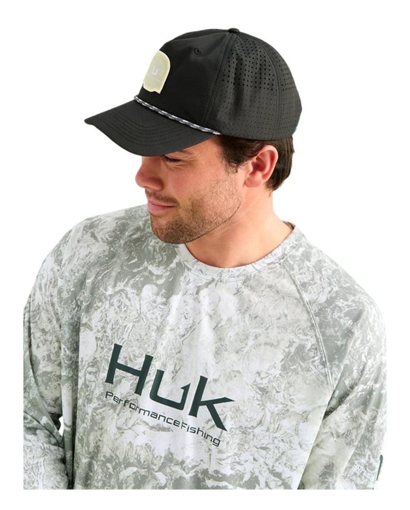 Marolina HUK Mossy Oak Pursuit Performance Long Sleeve Crew Shirt Seagrass view 3