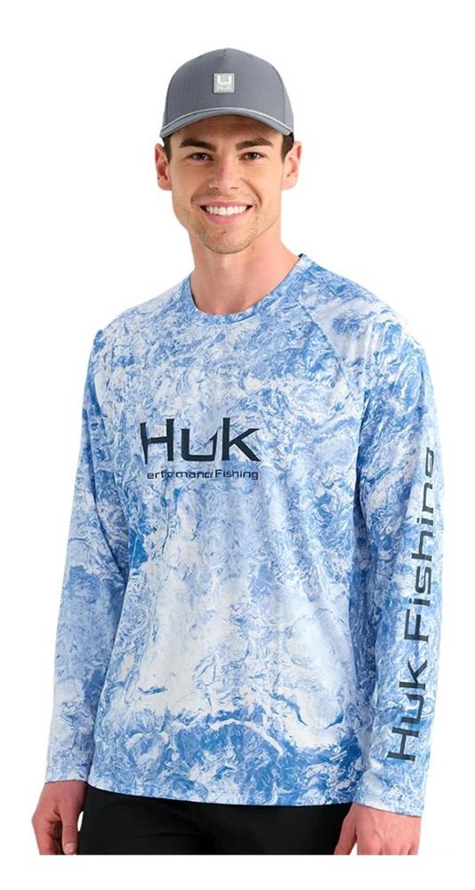 Marolina HUK Mossy Oak Pursuit Performance Long Sleeve Crew Shirt Regatta S view 3