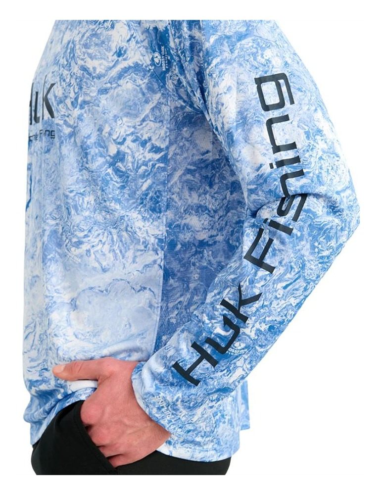 Marolina HUK Mossy Oak Pursuit Performance Long Sleeve Crew Shirt Regatta M view 2
