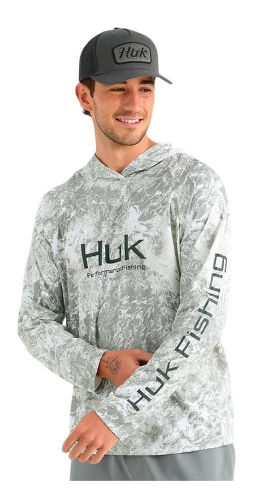 Marolina HUK Mossy Oak Pursuit Performance Hoodie Seagrass M view 6