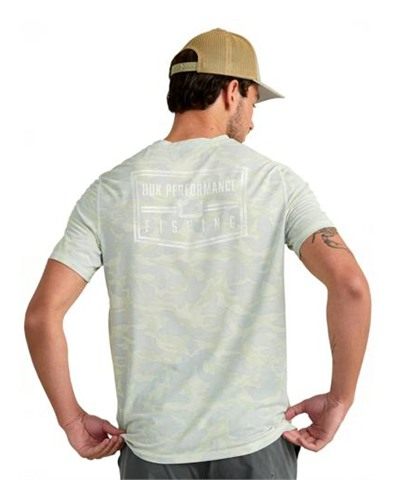 Marolina HUK Drift Performance Short Sleeve Shirt Pale Algae Camo M