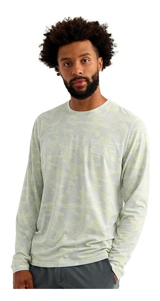 Marolina HUK Drift Performance Long Sleeve Shirt Pale Algae S view 5