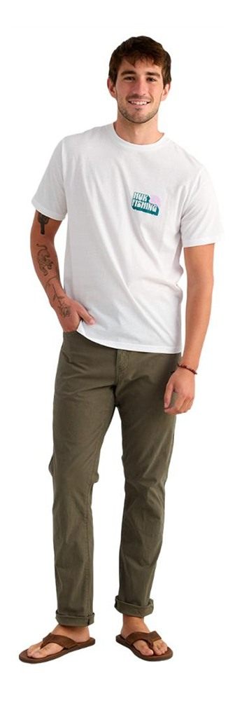 Marolina HUK Bait 'n Fetch Short Sleeve Tee White S view 3