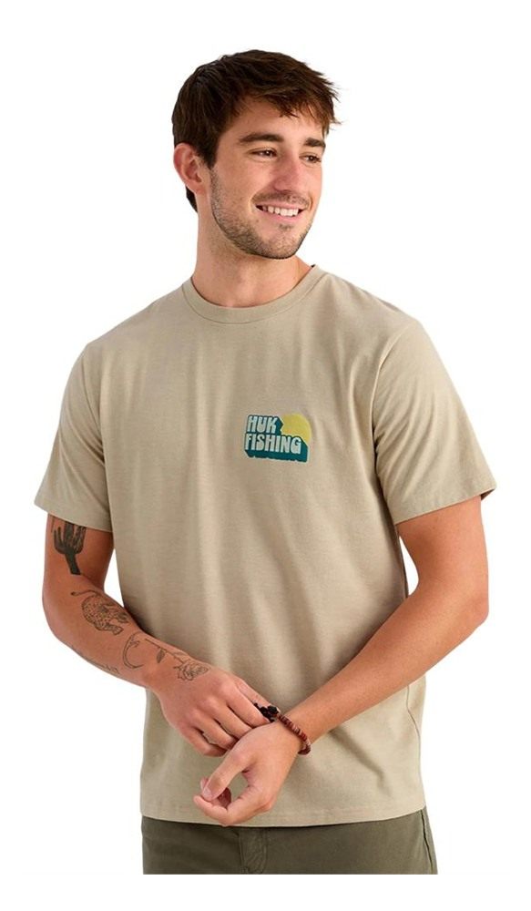 Marolina HUK Bait 'n Fetch Short Sleeve Tee River Rock Heather M view 2