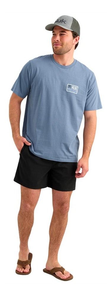 Marolina HUK Born Wave Short Sleeve Shirt Stormy Blue S view 4