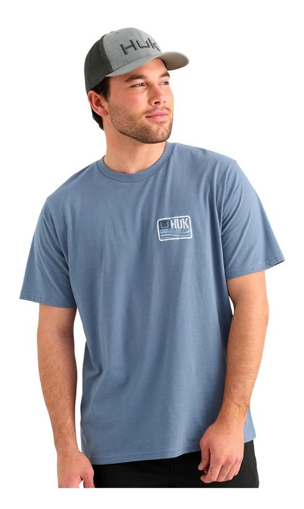 Marolina HUK Born Wave Short Sleeve Shirt Stormy Blue L view 3
