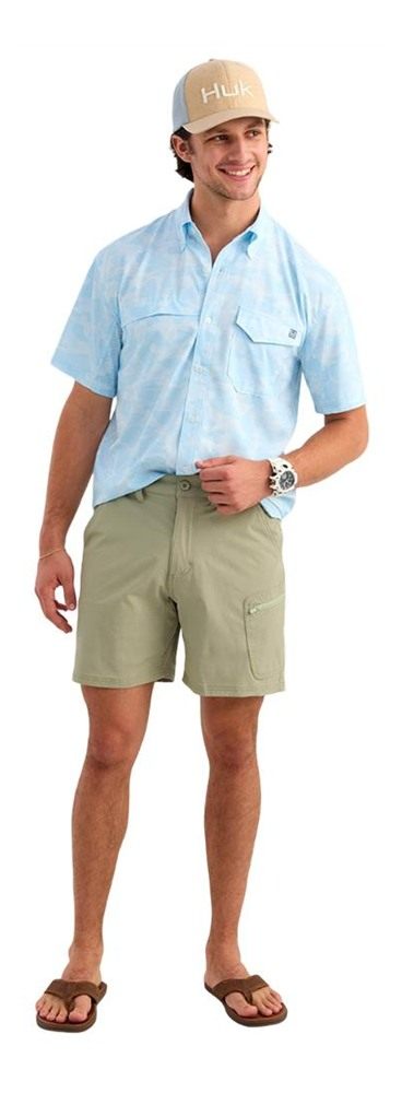 Marolina HUK Next Level 7in Shorts Seagrass 2XL view 7