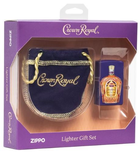 Zippo Windproof Lighter Crown Royal Small Pouch Gift Set
