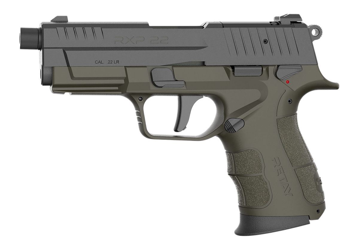 Retay USA RXP22ODBLKS10TH 22 LR 10+1 4in Threaded Barrel, Black Cerakote Op