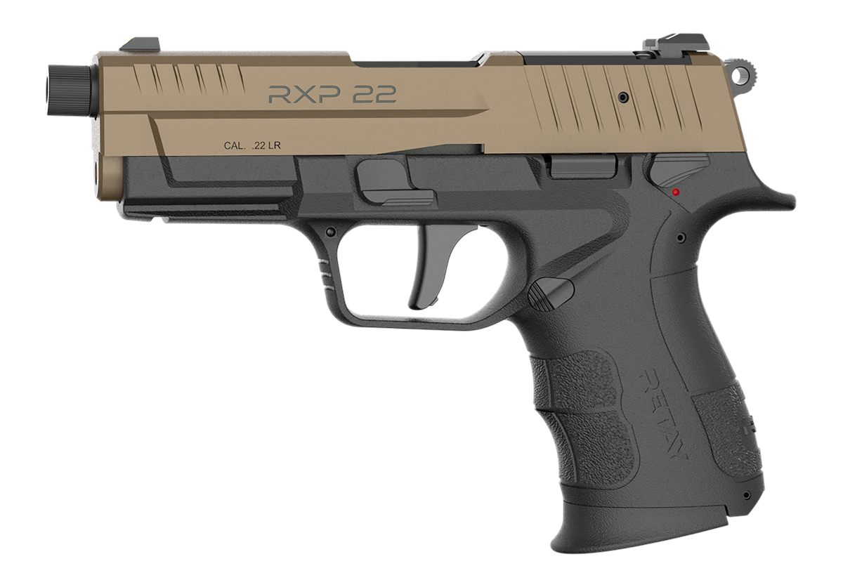 Retay USA RXP22BLKFDES10TH 22 LR 10+1 4in Threaded Barrel, Flat Dark Earth