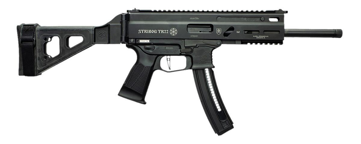 Global Ordnance Grand Power 197892004817 TR22 Stribog 22 LR 25+1 10in Black