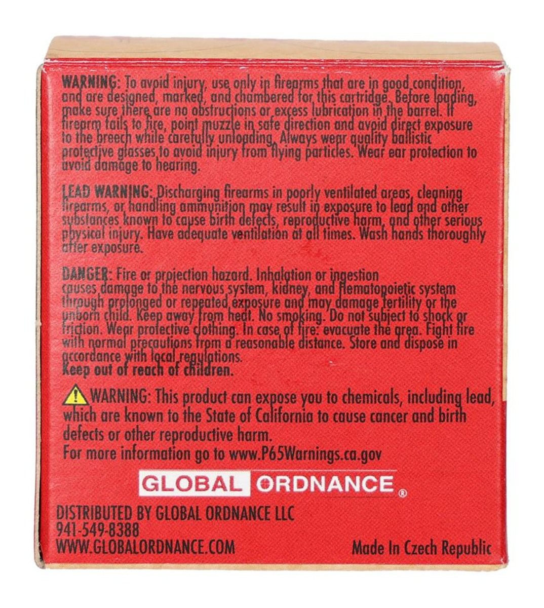Global Ordnance Rifle Ammunition 5.45x39mm 55gr FMJ 2854 fps 30/ct view 2