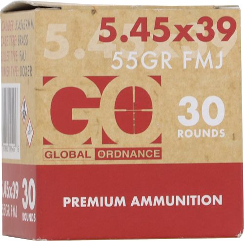 Global Ordnance Rifle Ammunition 5.45x39mm 55gr FMJ 2854 fps 30/ct view 7