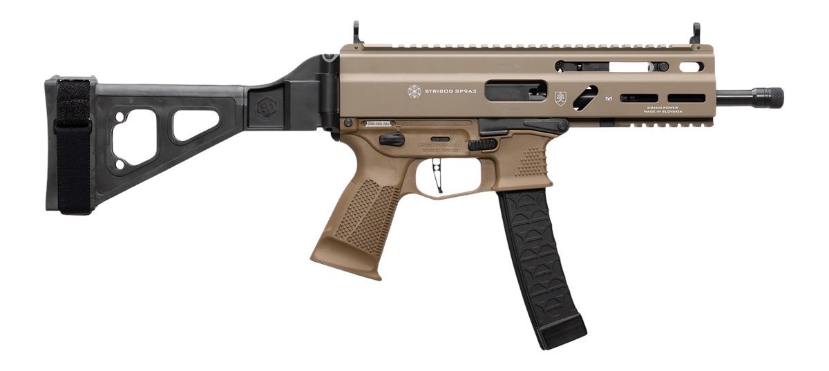 Global Ordnance Grand Power Stribog SP9A3 9MM Pistol 8in Barrel Threaded RL