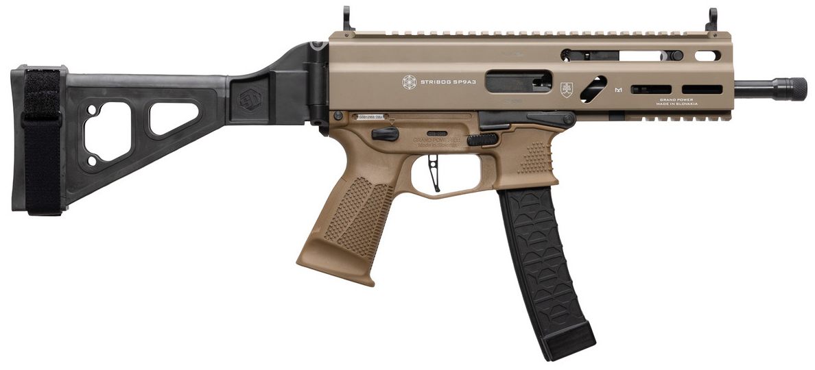Global Ordnance Grand Power Stribog SP9A3 9MM Pistol 8in Barrel Threaded RL view 2