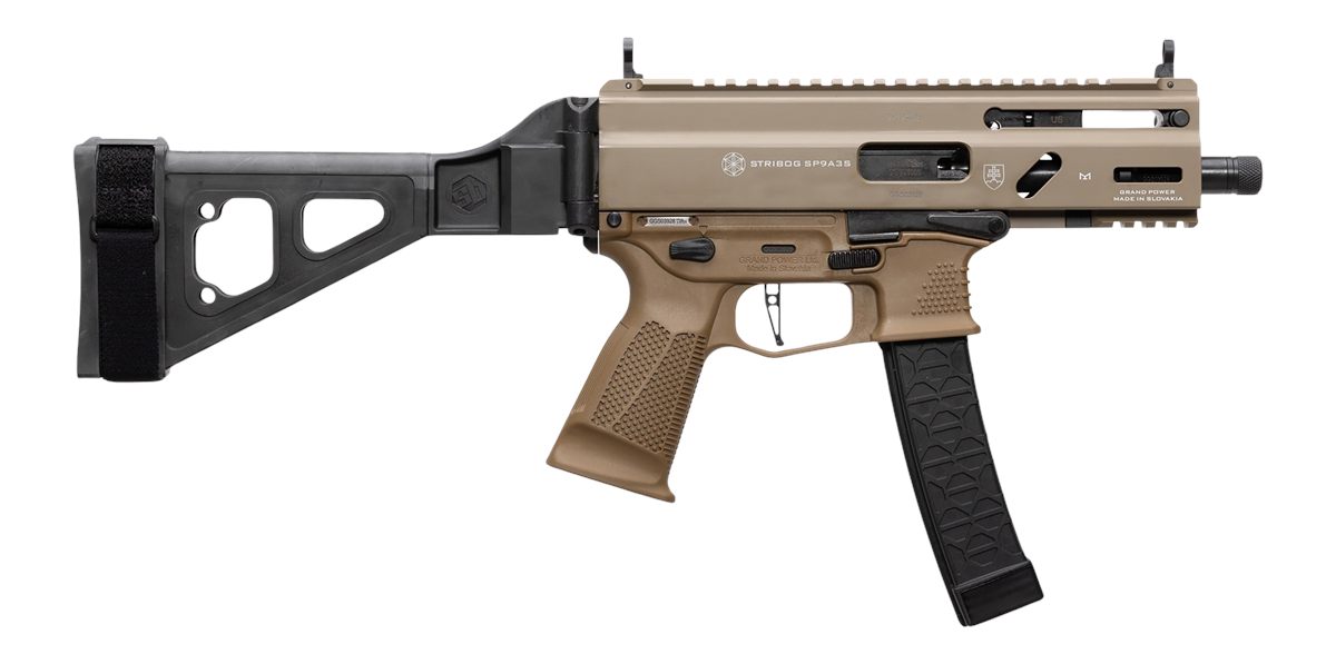 Global Ordnance Grand Power Stribog SP9A3S 9MM Pistol 4in Barrel Threaded R