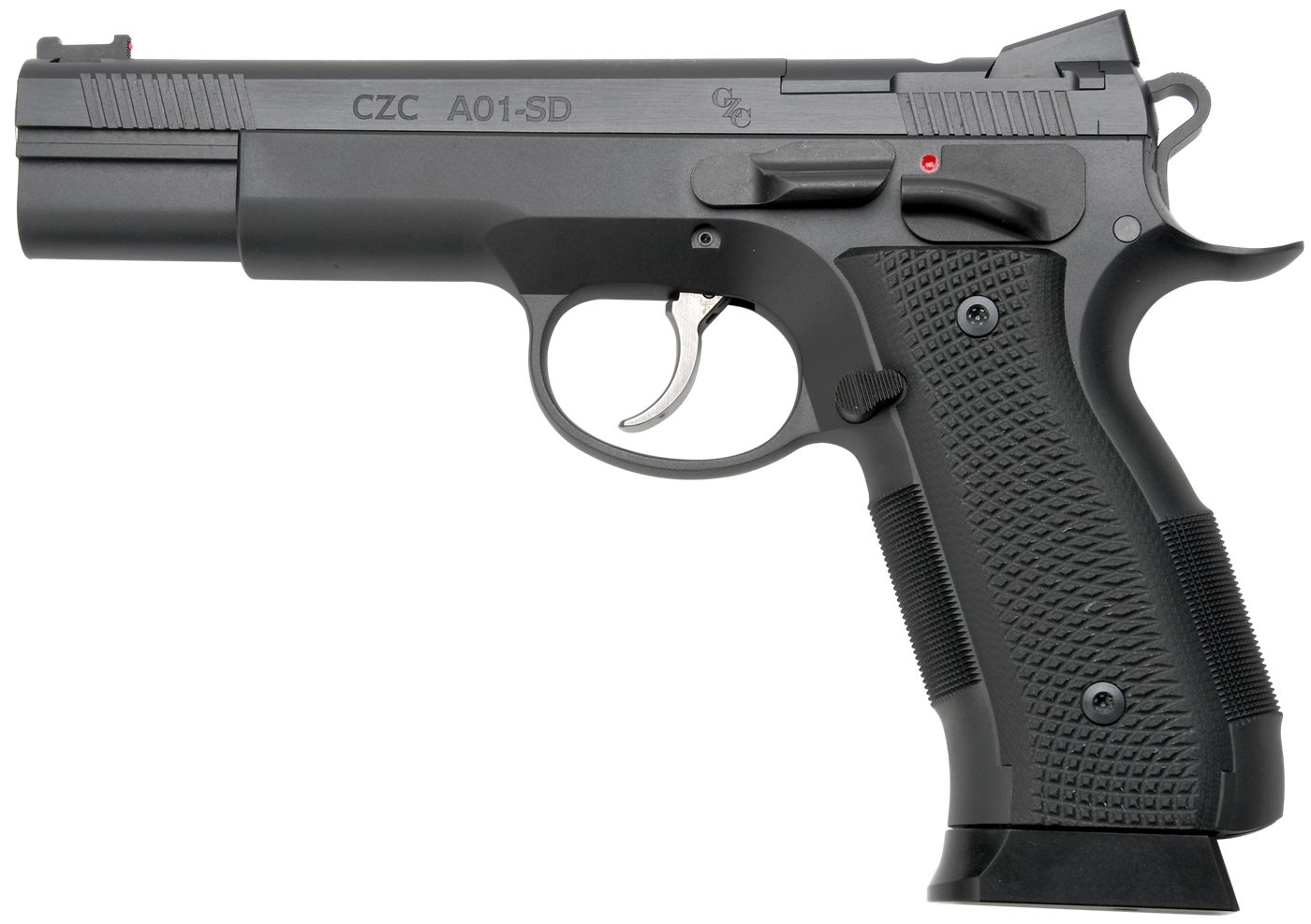 CZ Custom Shop 96333 A01-SD 9mm Luger 19+1 5in Match Grade Bull Barrel, Bla view 2