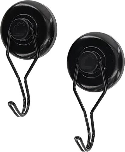 Lockdown 1215354 Magnetic Hook Black Steel Holds 20 lbs 2 Pack view 5