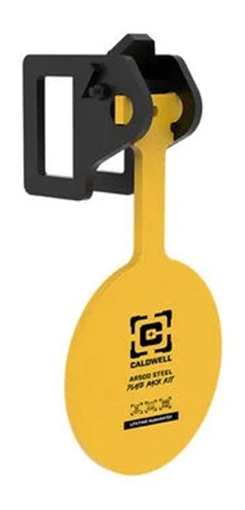 Caldwell 1215375 AR500 Plate Rack Kit 8in Yellow Steel Hanging 3 view 3