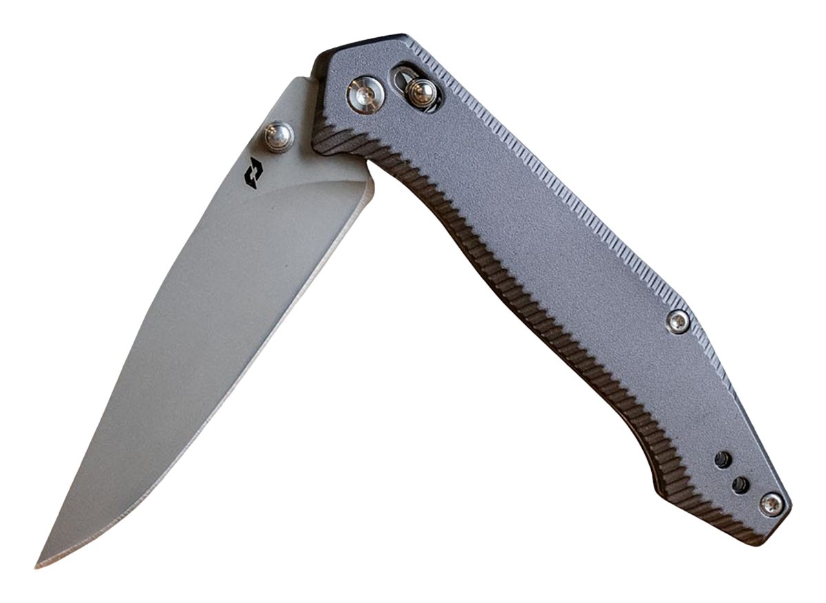 Schrade 1215384 3.40in Folding Drop Point Plain Stainless Steel Blade, Blac