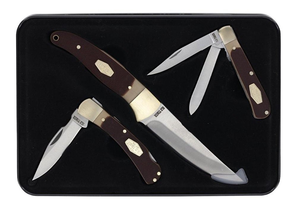 Old Timer Fixed/2 Folder Combo Sawcut Handle Gift Tin Q4 25' view 7