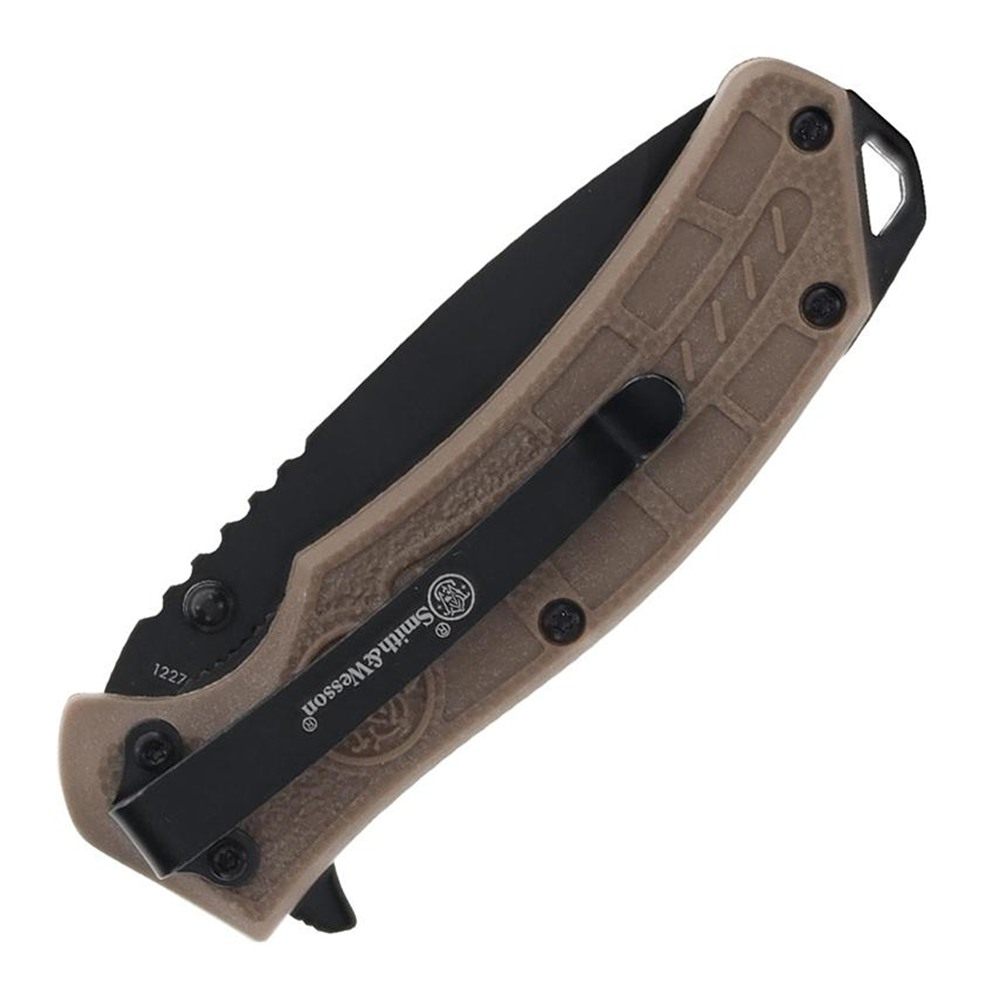 Smith Wesson Folding Knife and Fidget Spinner Combo 3in Tanto Blade Black B view 4
