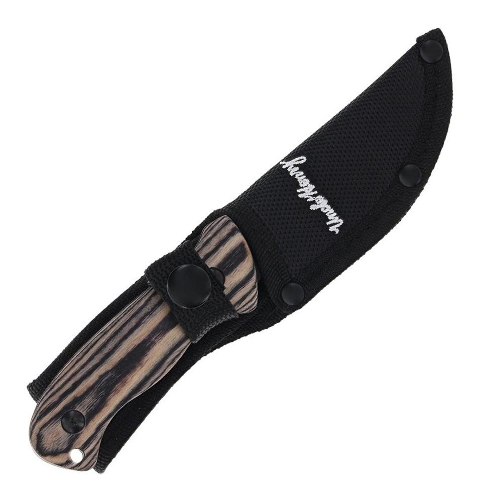 Uncle Henry Fixed Blade Knife 3in Drop Point Pakkawood with Headlamp view 3