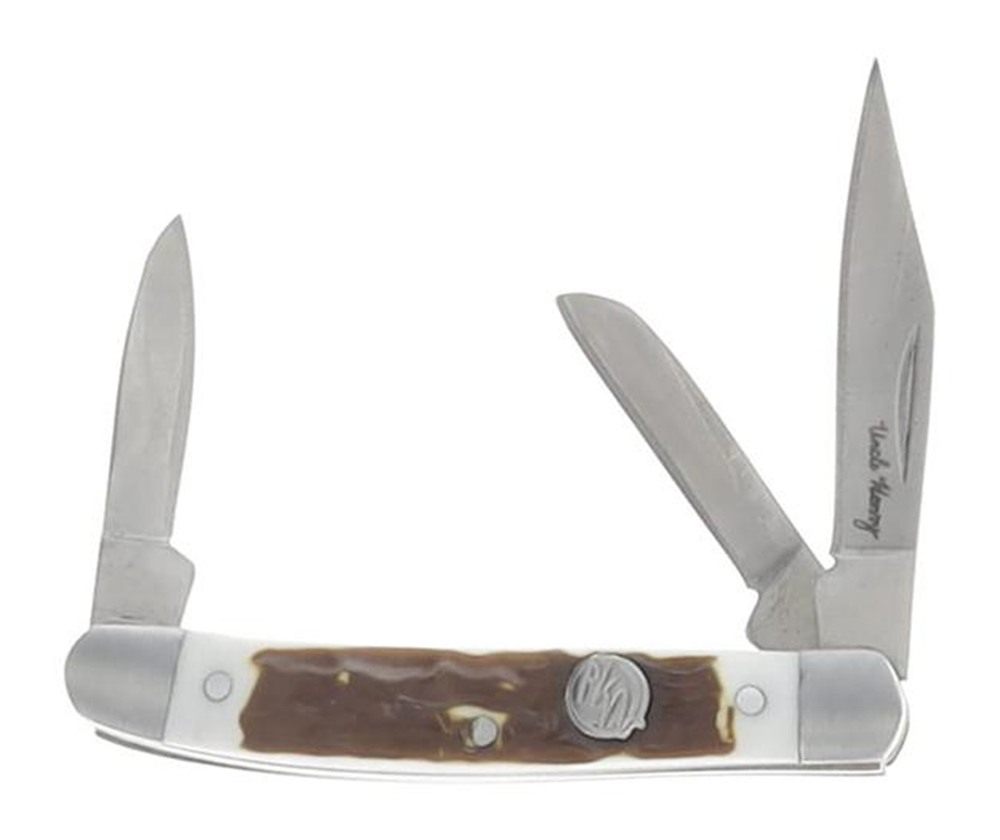 Uncle Henry Knife Combo with Tin 1 Fixed 2 Folding Knives view 8