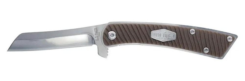 Old Timer Knife Slim Cleaver Folder 2.6in Blade view 2