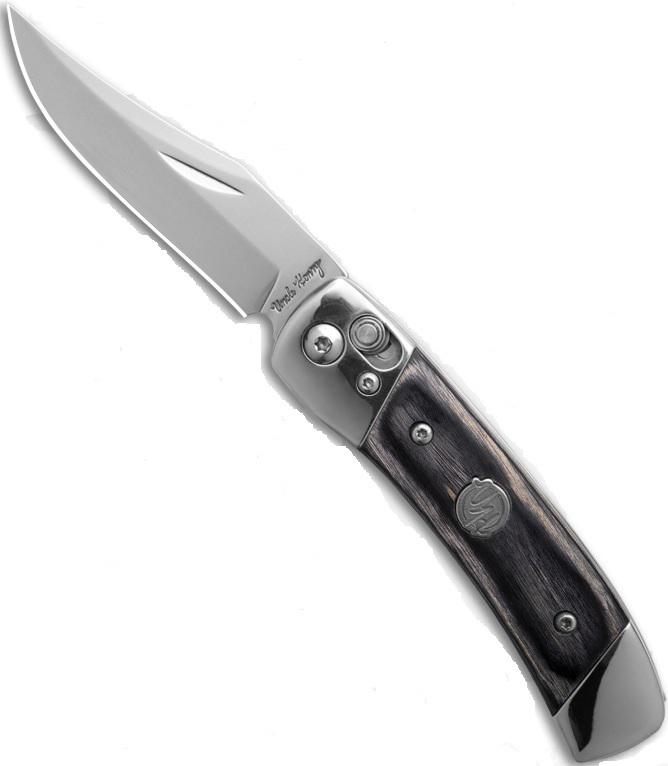 Uncle Henry PLB5 Smokey Pivot Lock Knife 2.9in Blade Wood Laminate Handle