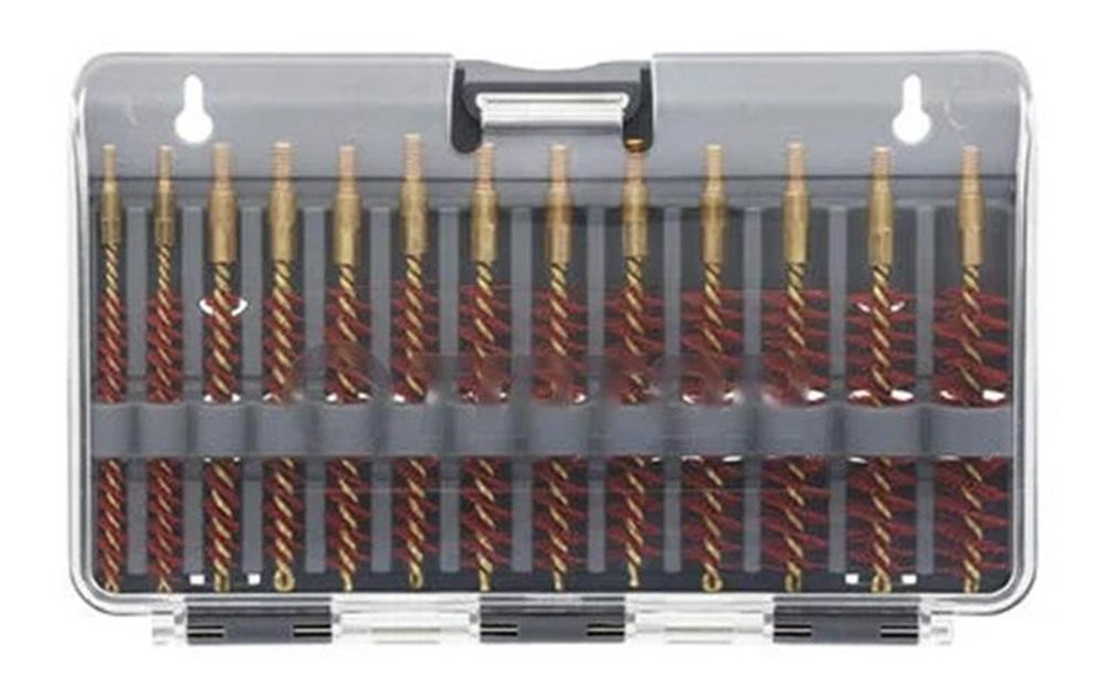 TIPTON 13-PIECE NYLON RIFLE BORE BRUSH SET W/STORAGE CASE view 2
