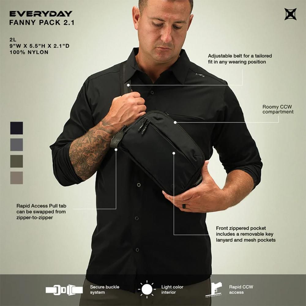 Fechheimer Vertx Everyday Fanny Pack 2.1 Tan