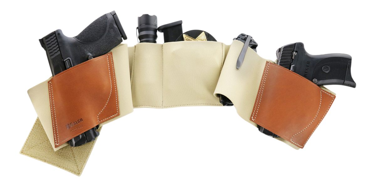 Galco International UWKHLG2 UnderWraps 2.0 Khaki Large Leather/Nylon Handgu