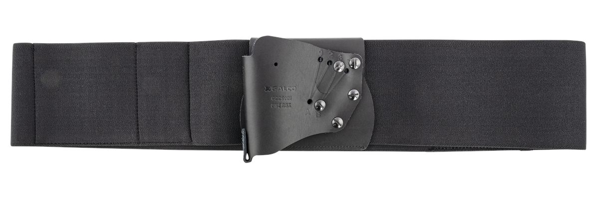 Galco International UWERBKXL UnderWraps Elite Black XL Leather/Nylon Handgu