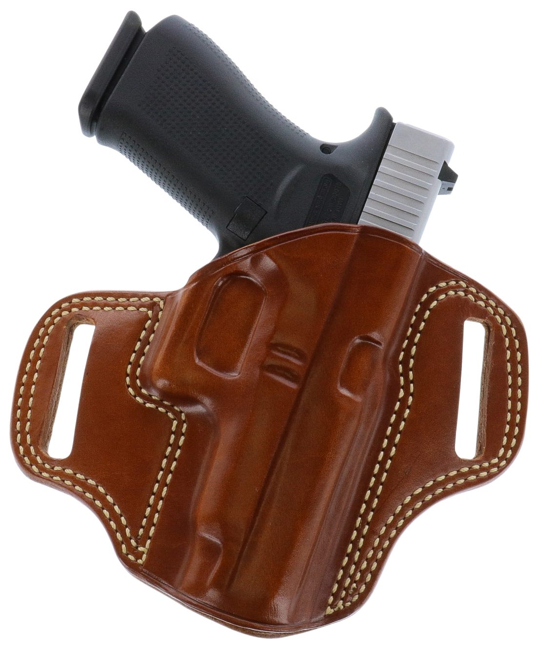 Galco CM270 Combat Master OWB Tan Leather Belt Slide Fits Browning Hi-Power/Springfield SA-35/Girsan MC P35/Match Right Hand