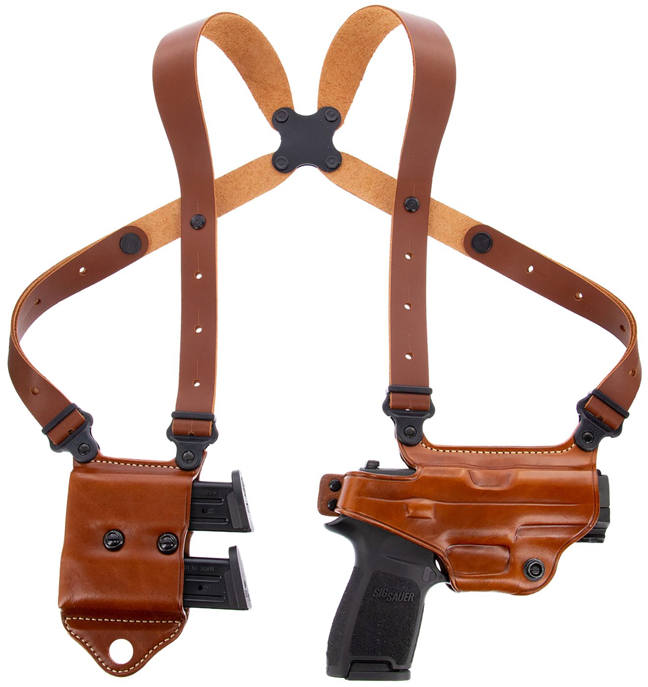Galco International MCII870 Miami Classic II Shoulder System Tan Full Grain