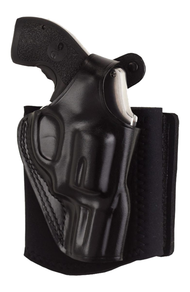 Galco International AG600RB Ankle Glove Fits up to 13in Black Leather Hook