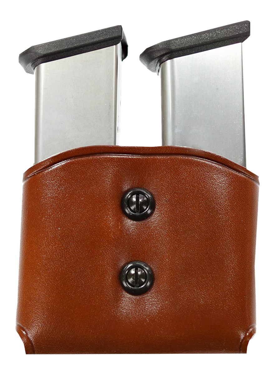 Galco International DMC26 Mag Carrier Double Tan Leather Belt Loop 45 ACP 1